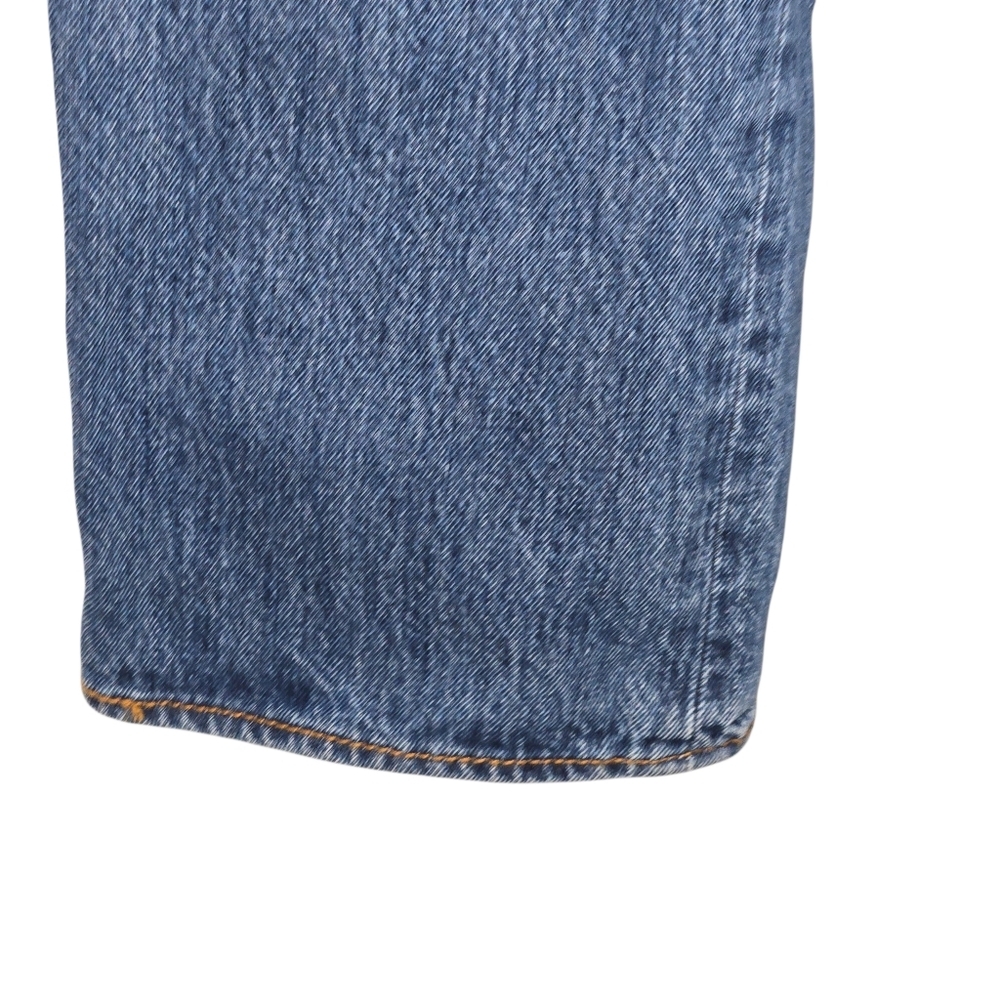 Levi's Mens 501 Dark Wash Buttonfly Sttaight Leg Denim Jeans Size 38 x 30 - Picture 4 of 11